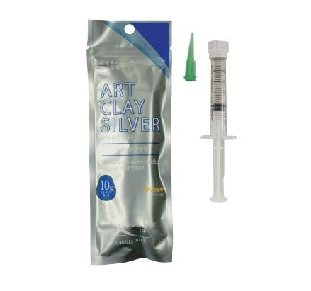Art Clay Silver Syringe Type 10g with Green Nozzle